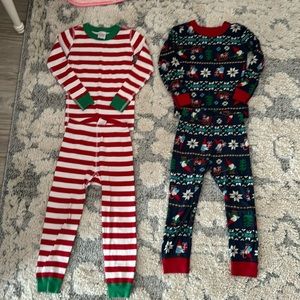 Hanna Anderson holiday PJs - candy cane are basically new! Sold as is.